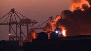 Damage after RSF drone attacks in Port Sudan
