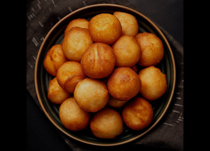 Puff-puff on a plate